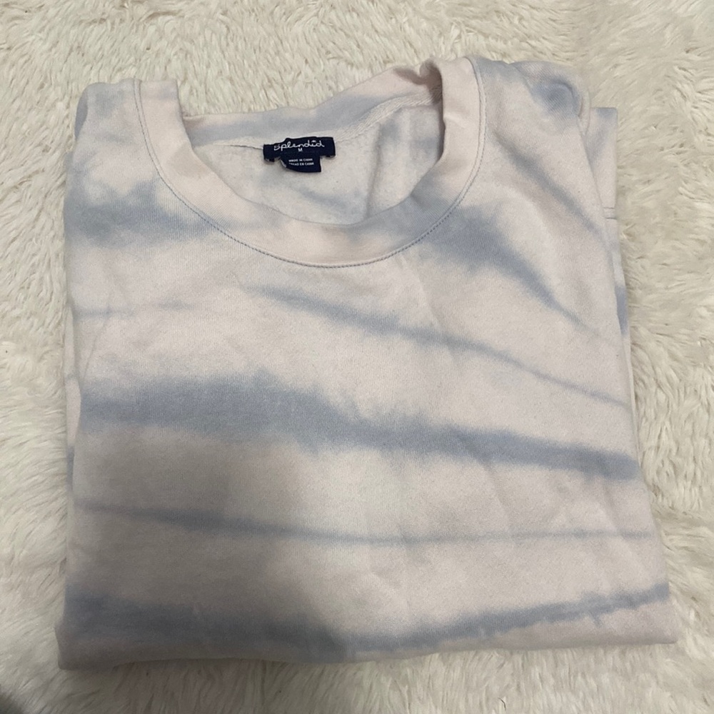 tie dye crew neck
